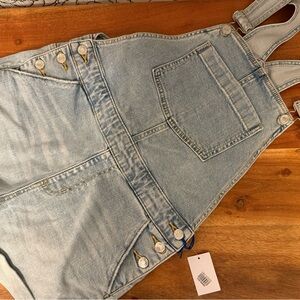 Light Blue Denim Overall Dress